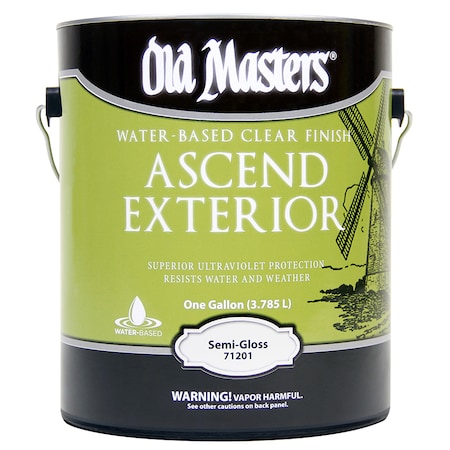 Old Masters 1 Gal Clear Ascend Exterior Water-based Finish, Semi-Gloss 71201
